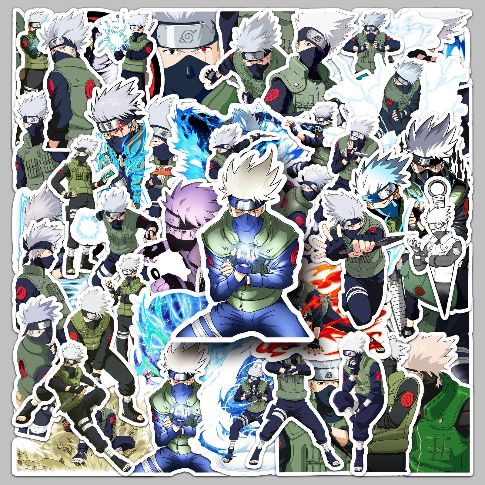 Laptop Accessories Toy - 50pcs Anime Naruto Hatake Kakashi‌ Graffiti