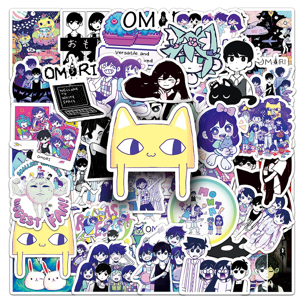 Laptop Accessories Kids - 10/30/50pcs Cute Omori Stickers Graffiti Game