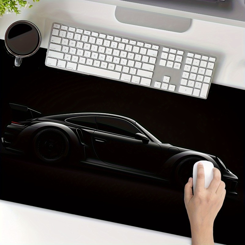 Laptop Accessories Design - Large matte black gaming mouse pad