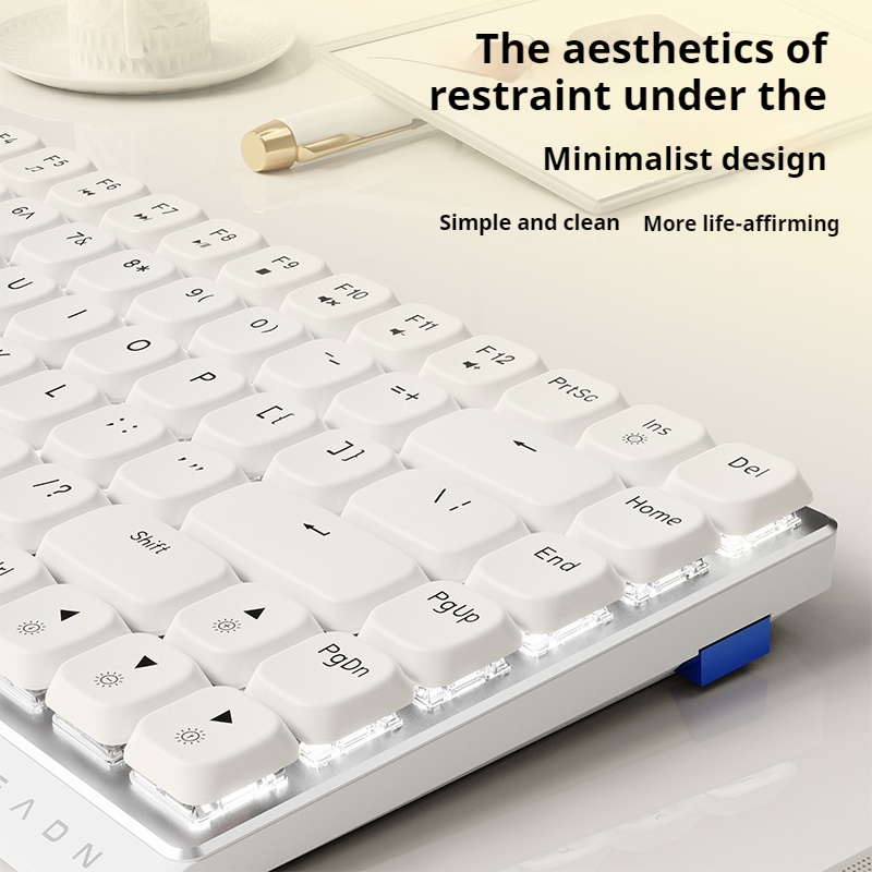 Laptop Extra Accessories - EWEADN 84 Keys Tri-Mode Low Profile