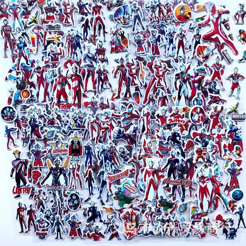 Laptop Accessories Toy - 10pcs Cartoon Ultraman 3D Bubble Stickers