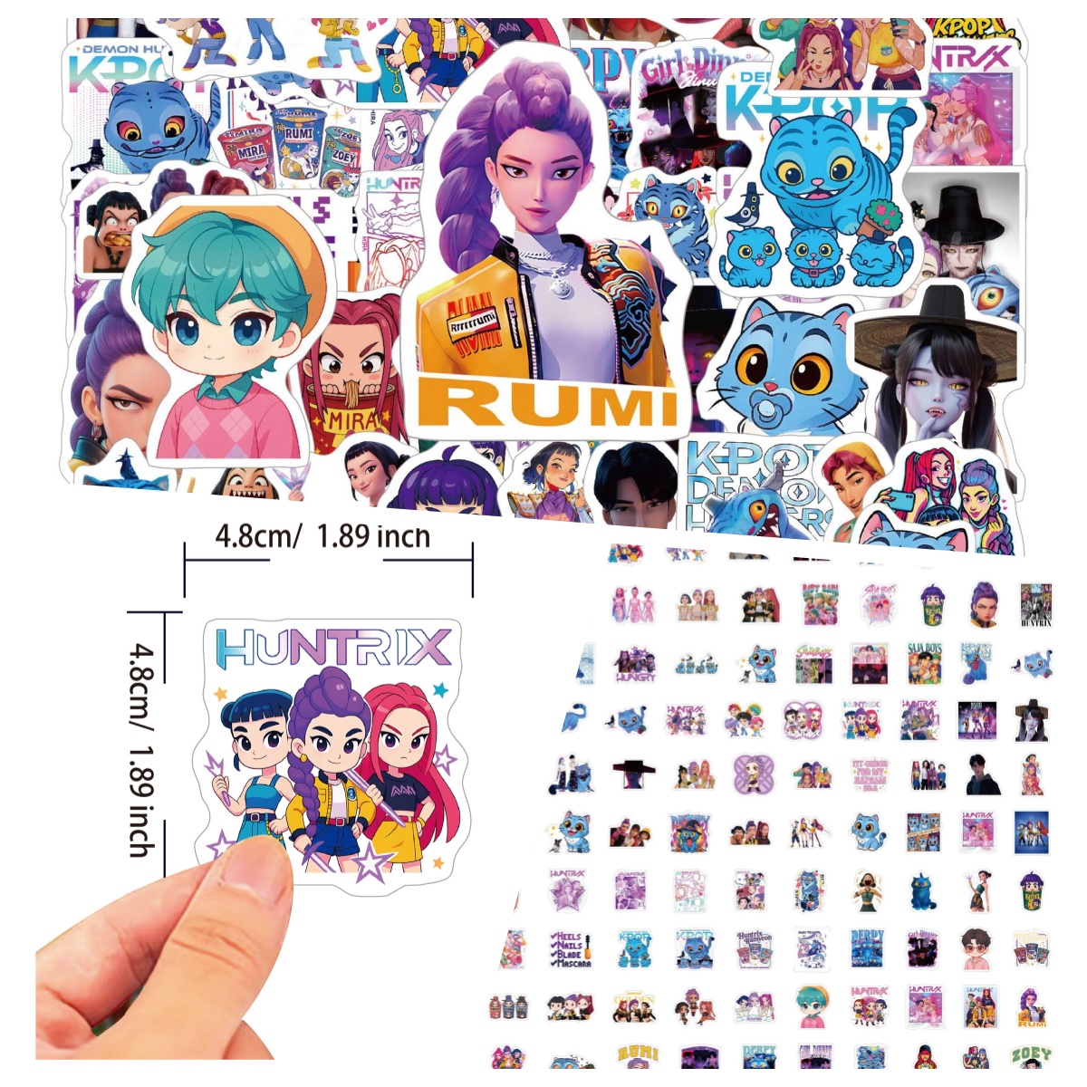 Laptop Office Accessories - 100 cartoon anime stickers are waterproof,