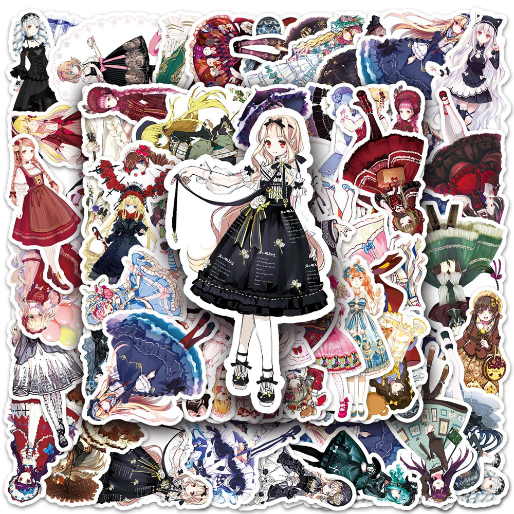 Laptop Accessories Kids - 10/30/50psc Kawaii Anime Lolita Dress Girl