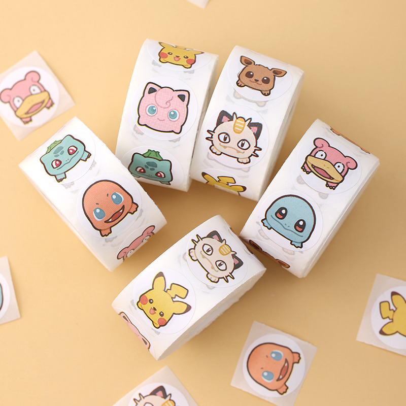 500pcs Roll Cartoon Pokemon St – Laptop Accessories Kids Bewertung und Preis