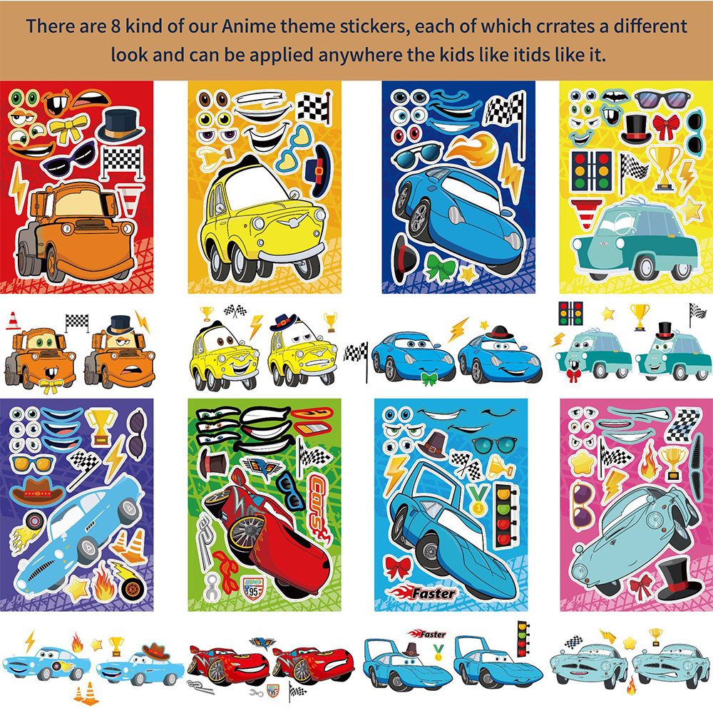 8/16Sheets Disney Cars Puzzle  – Laptop Accessories Kids Bewertung und Preis
