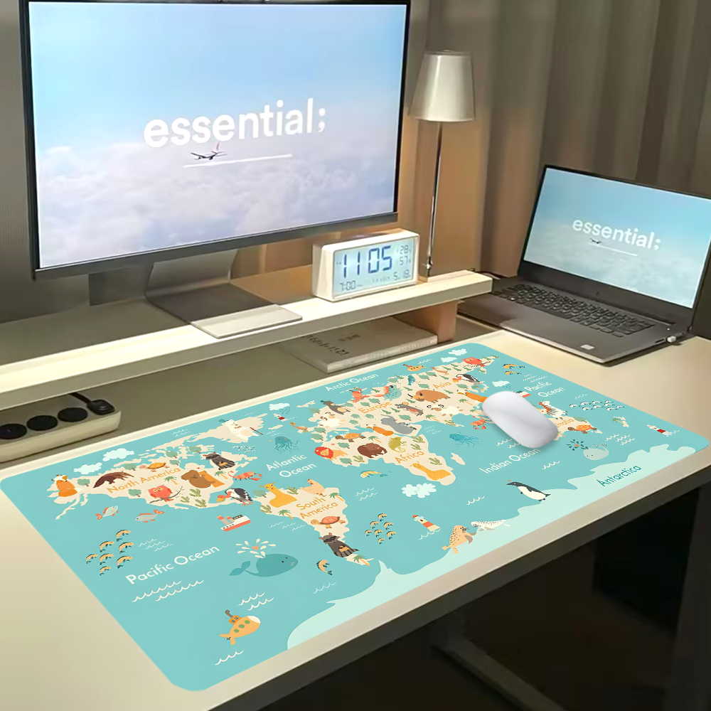 World Map Gaming Mouse Pad Ani – Laptop Accessories Design Bewertung und Preis