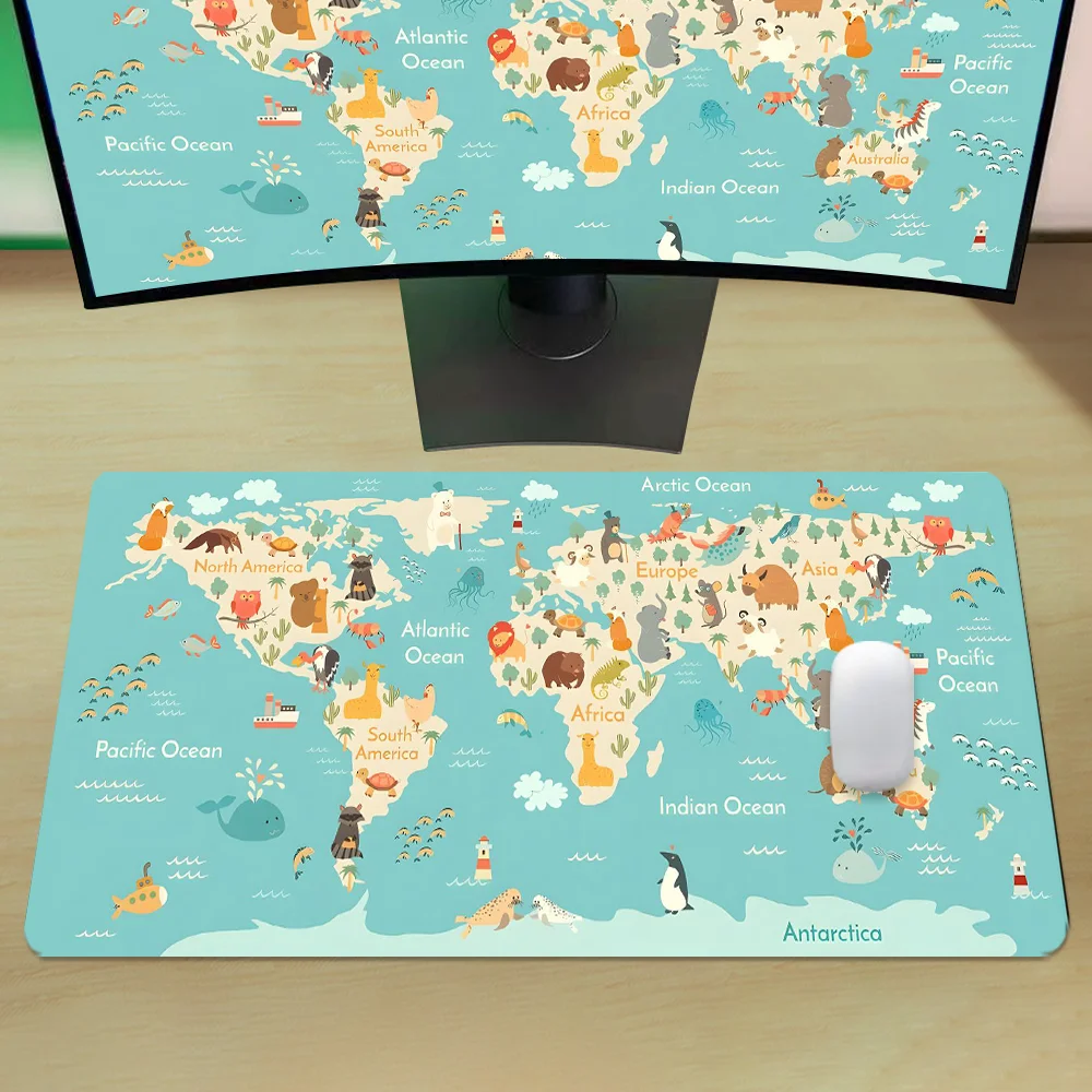 World Map Gaming Mouse Pad Ani – Laptop Accessories Design Bewertung und Preis
