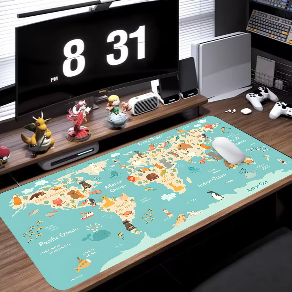 World Map Gaming Mouse Pad Ani – Laptop Accessories Design Bewertung und Preis