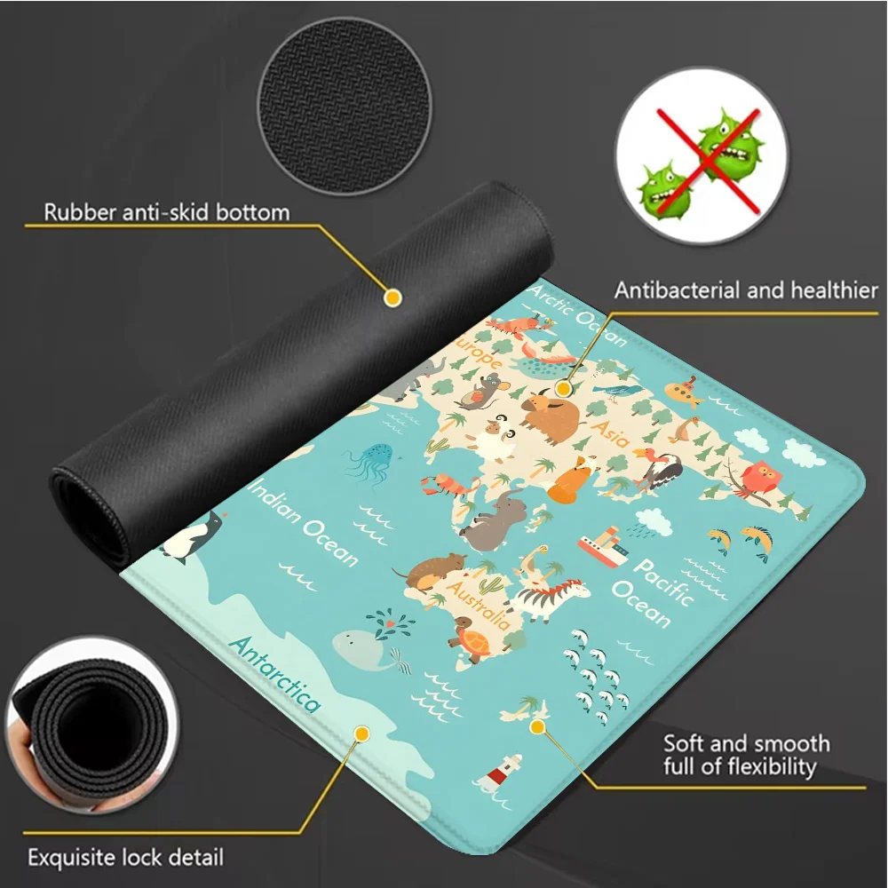World Map Gaming Mouse Pad Ani – Laptop Accessories Design Bewertung und Preis