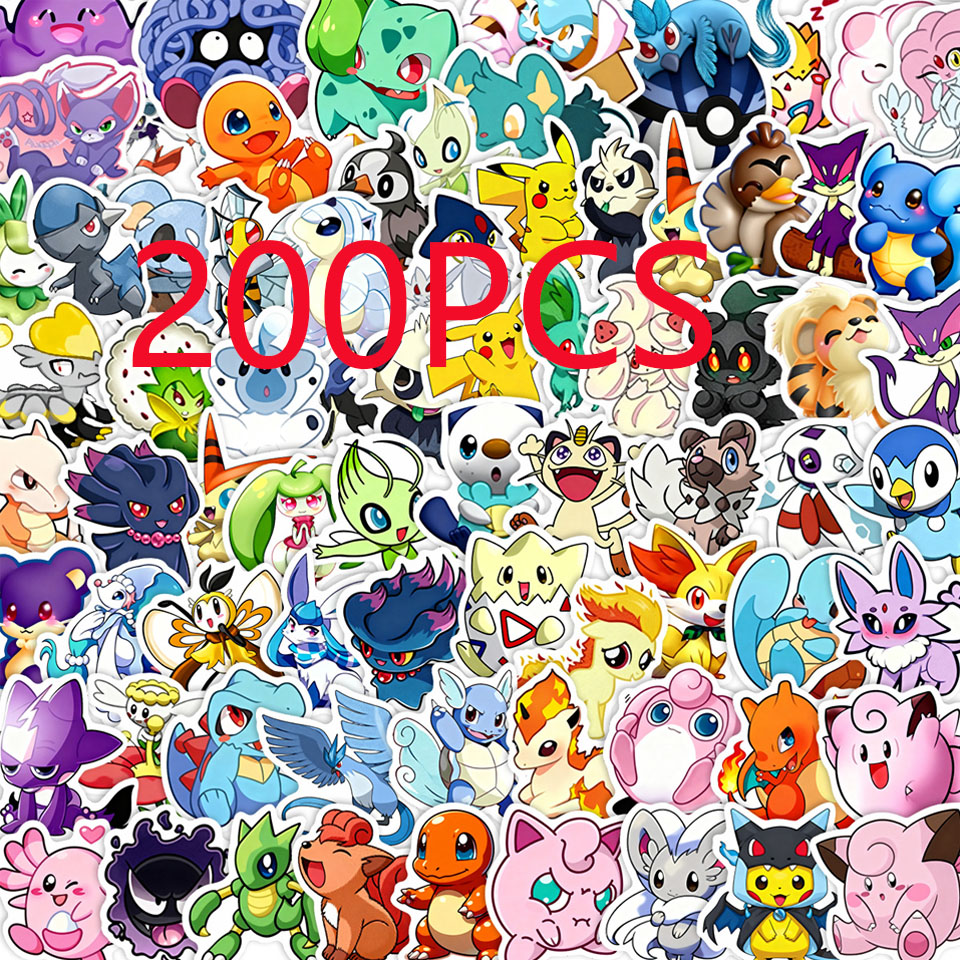 100/200pcs Pokemon Anime Stick – Laptop Accessories Kids Bewertung und Preis