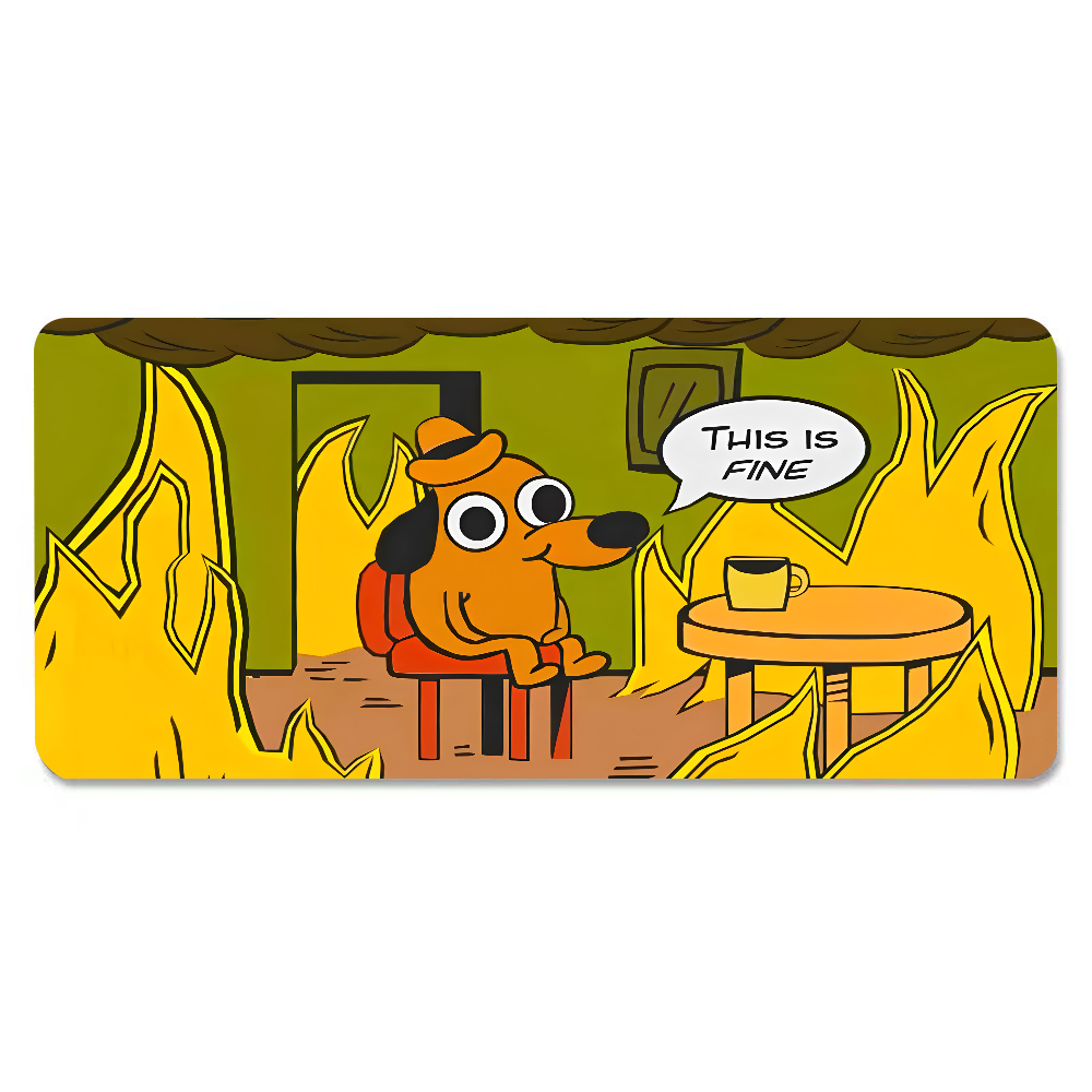 This Is Fine Dog Dachshund Mou – Laptop Accessories Toy Bewertung und Preis