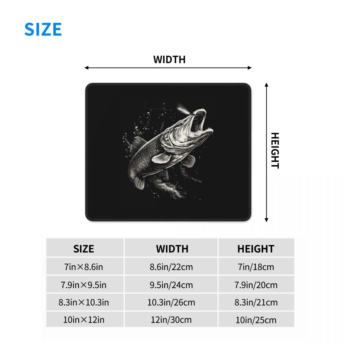 Multi-size Mouse Pad Fishing L – Laptop Accessories Design Bewertung und Preis