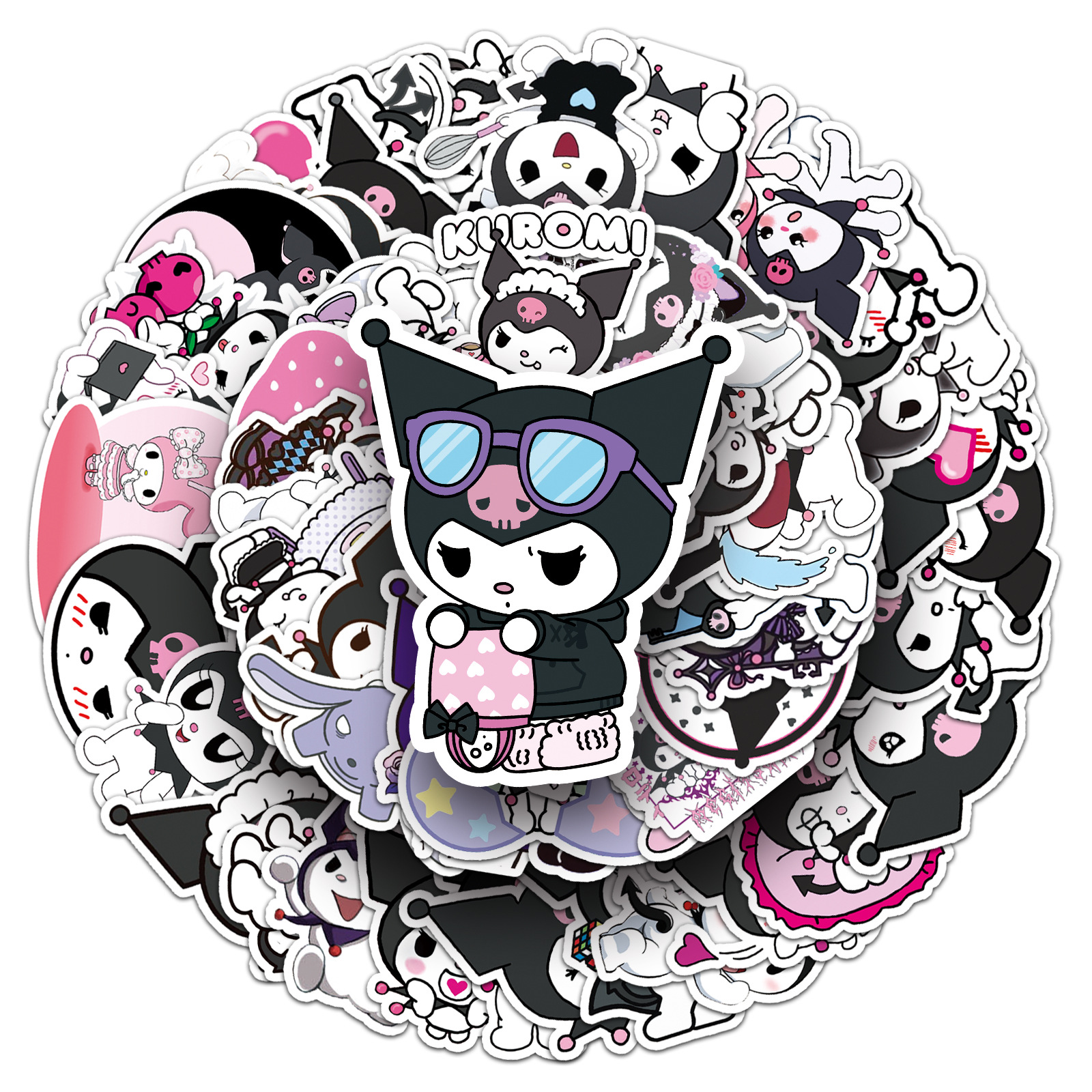 100Pcs Sanrio Kuromi Anime Car – Laptop Accessories Girly Bewertung und Preis