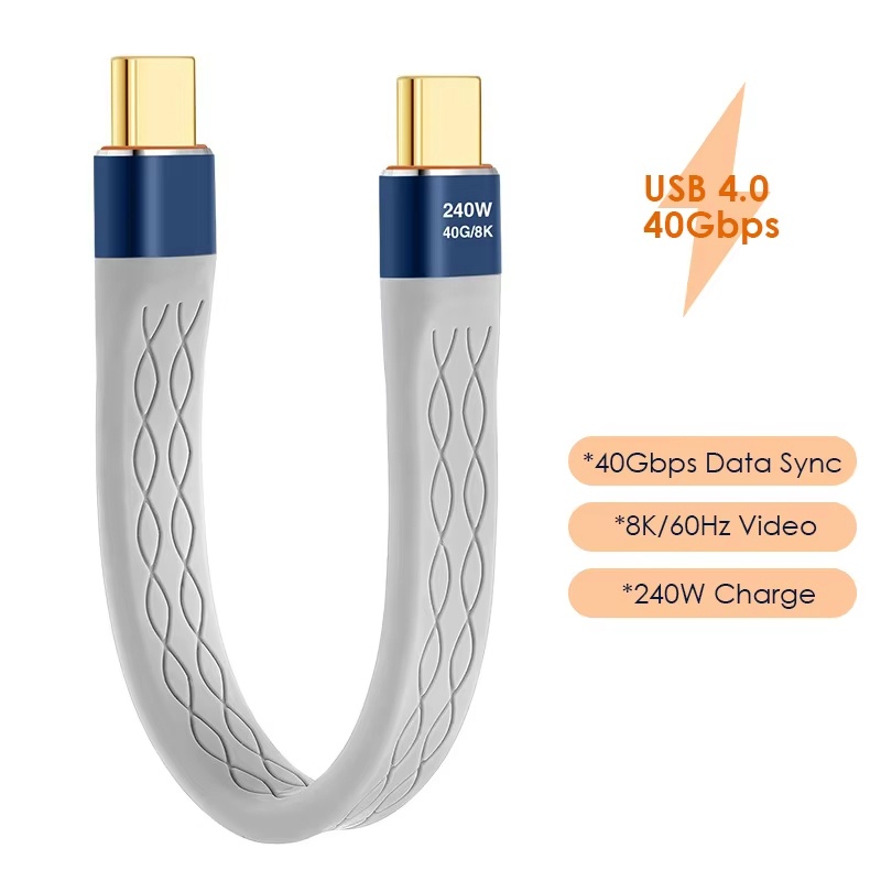 240W USB 4.0 Data Cable Flat S – Laptop Accessories Design Bewertung und Preis