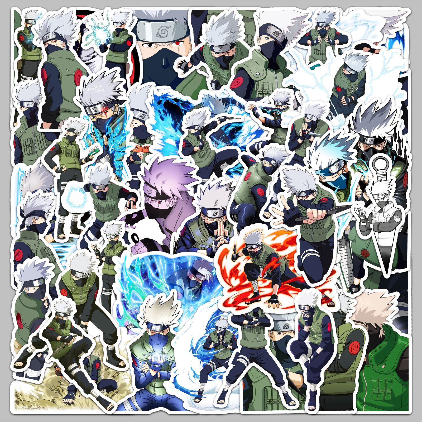 50pcs Anime Naruto Hatake Kaka – Laptop Accessories Toy Bewertung und Preis
