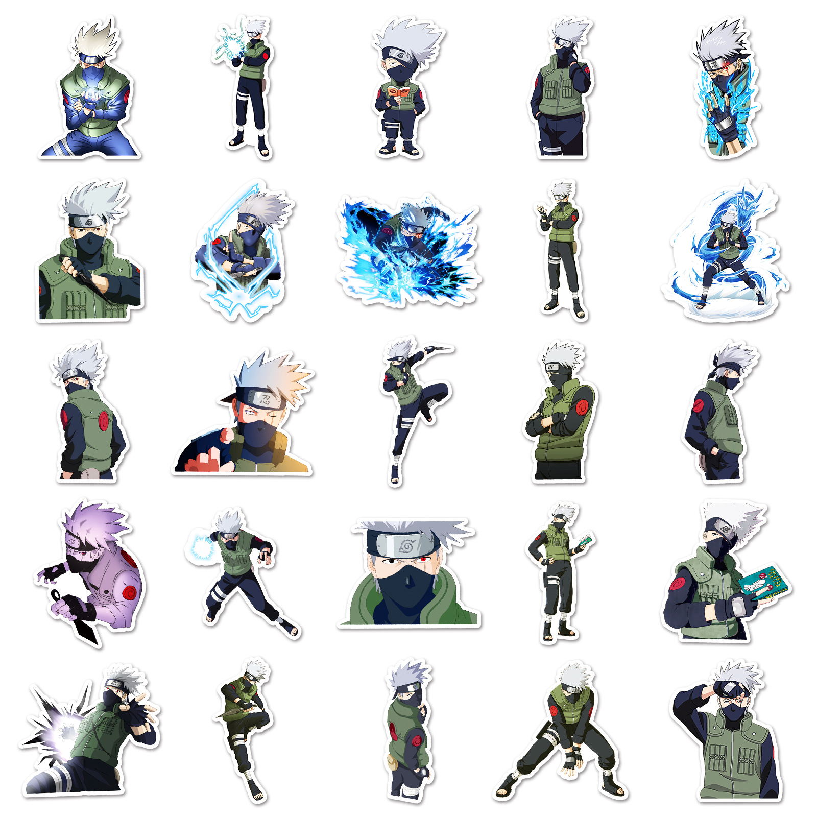 50pcs Anime Naruto Hatake Kaka – Laptop Accessories Toy Bewertung und Preis