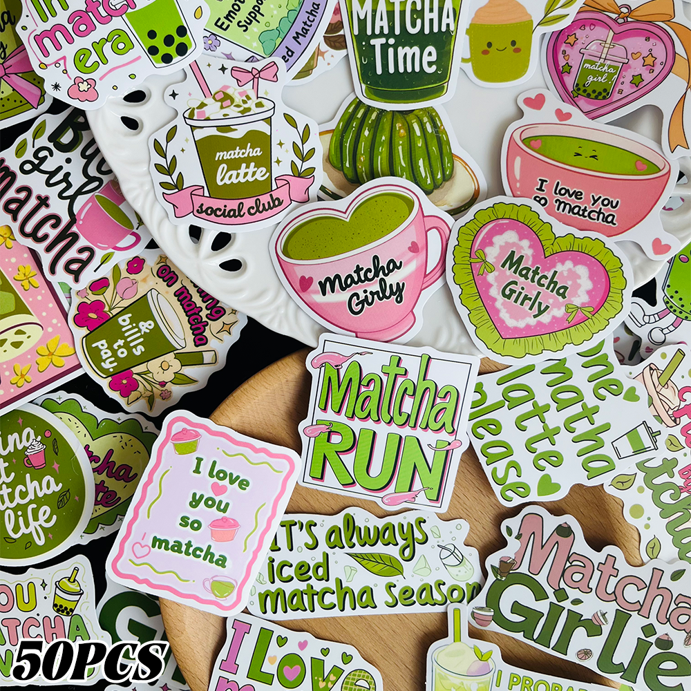 50PCS Matcha Girl Stickers Fas – Laptop Accessories Girly Bewertung und Preis