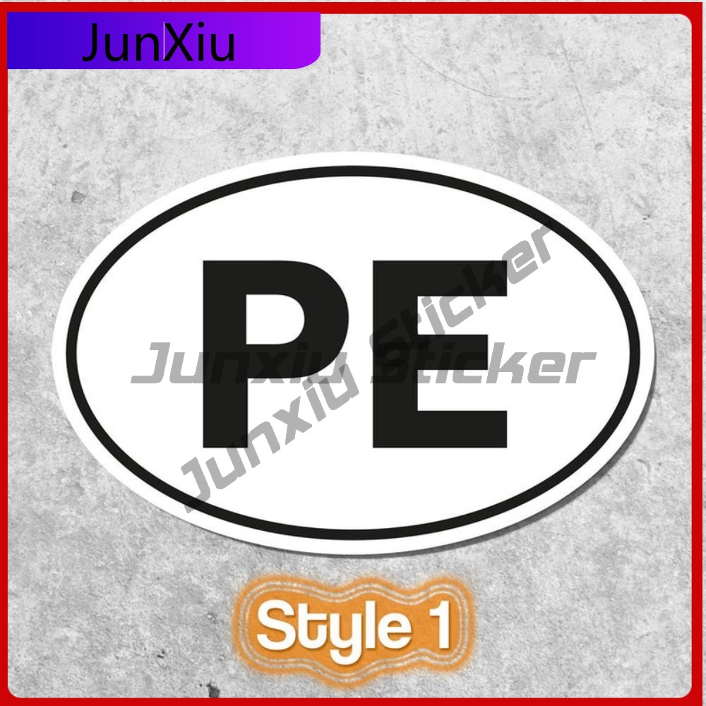 Peru PE Sticker Oval Flag Wate – Laptop Unique Accessories Bewertung und Preis