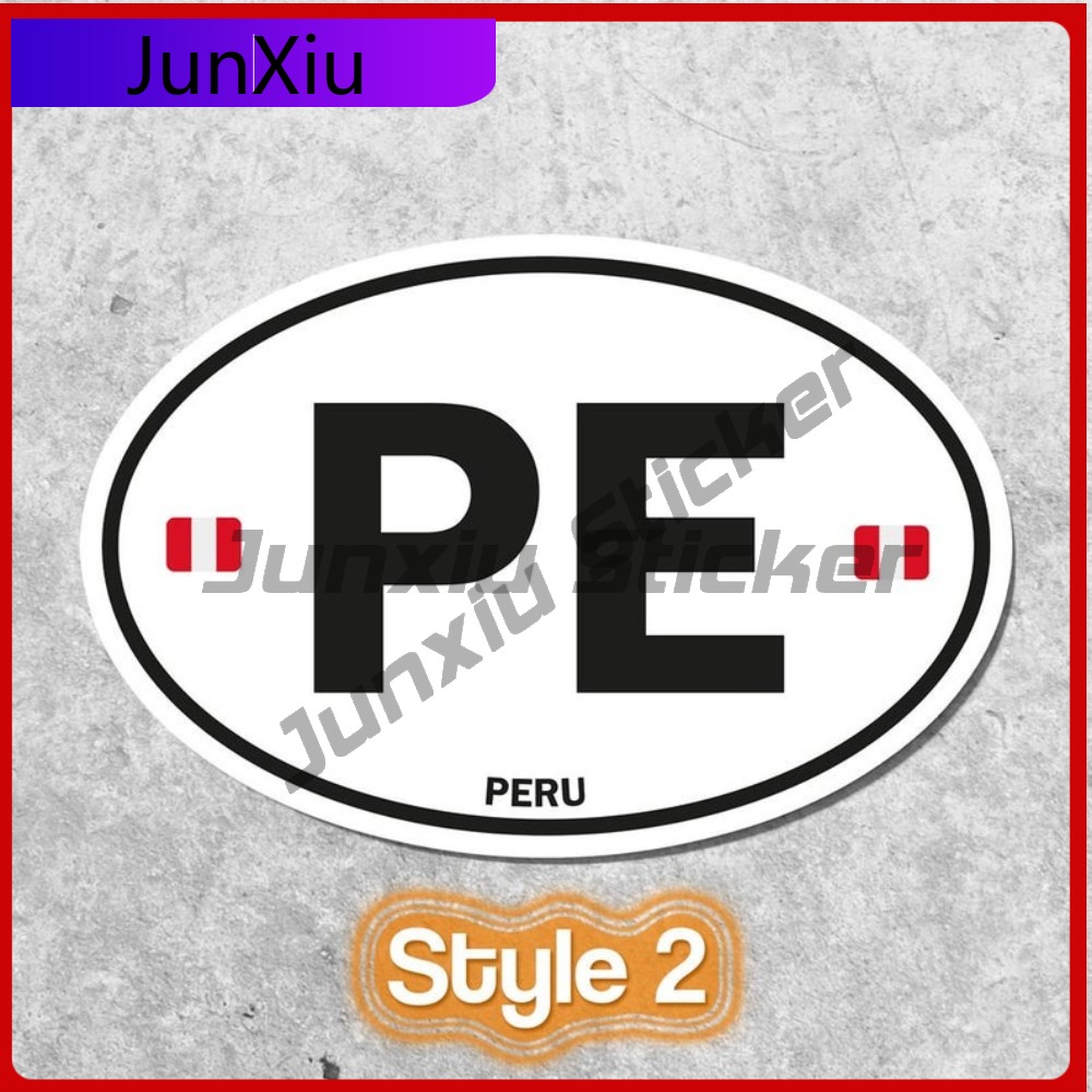 Peru PE Sticker Oval Flag Wate – Laptop Unique Accessories Bewertung und Preis