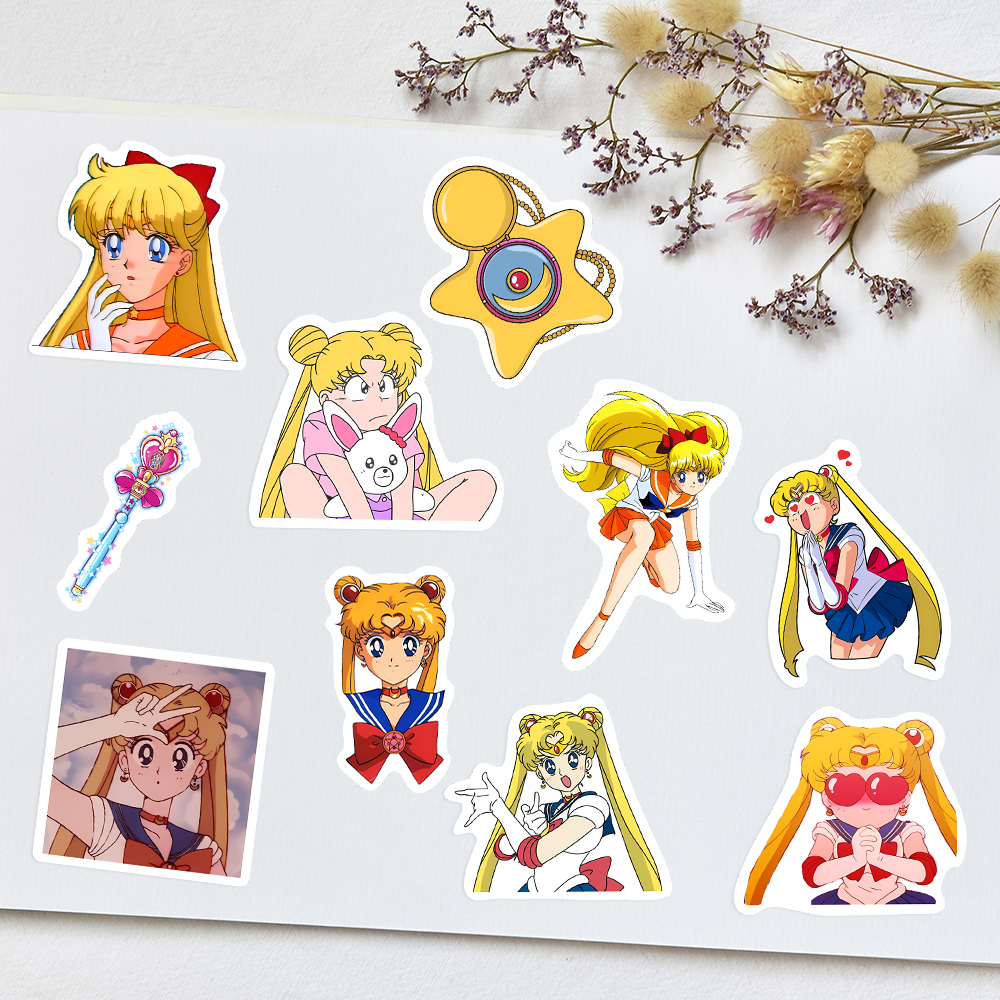 Anime Girl Stickers Kawaii Yel – Laptop Accessories Girly Bewertung und Preis