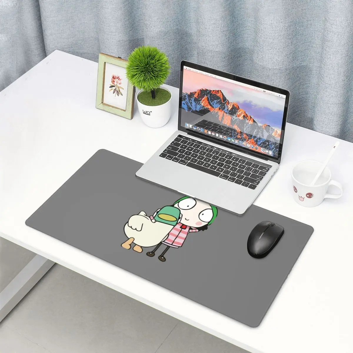 Large Mouse Pad Sarah And Duck – Laptop Accessories To Have Bewertung und Preis
