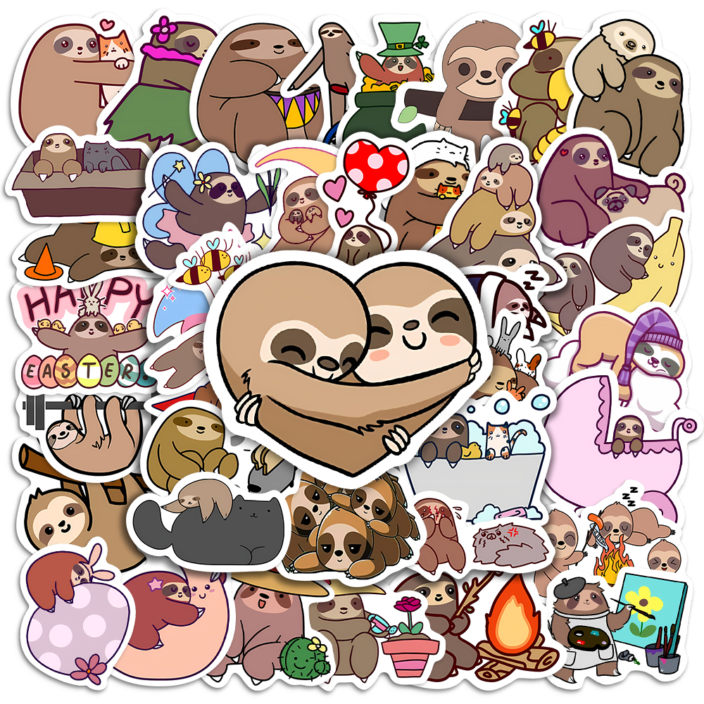 10/25/50PCS Cute Sloth Animal  – Laptop Accessories Girly Bewertung und Preis
