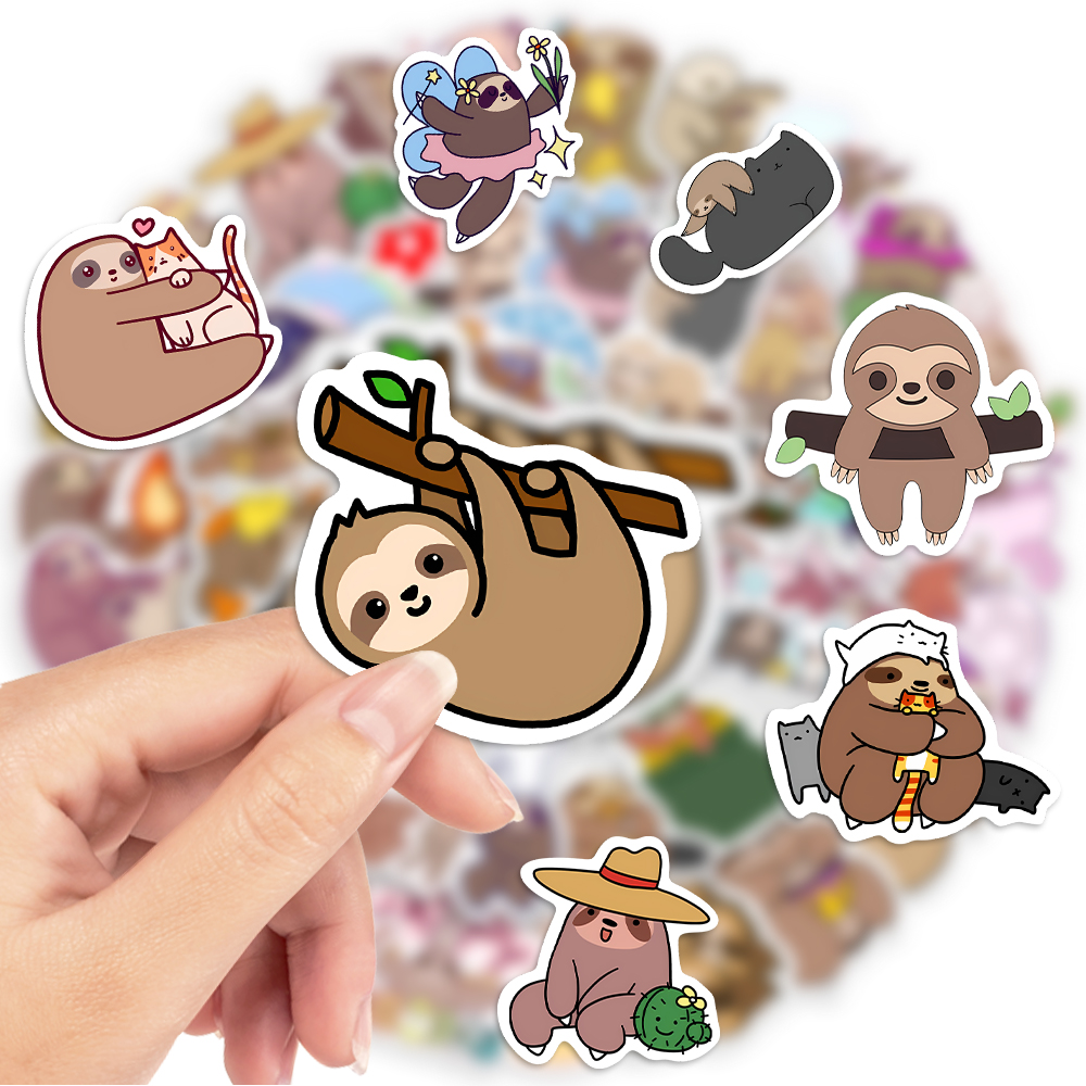 10/25/50PCS Cute Sloth Animal  – Laptop Accessories Girly Bewertung und Preis