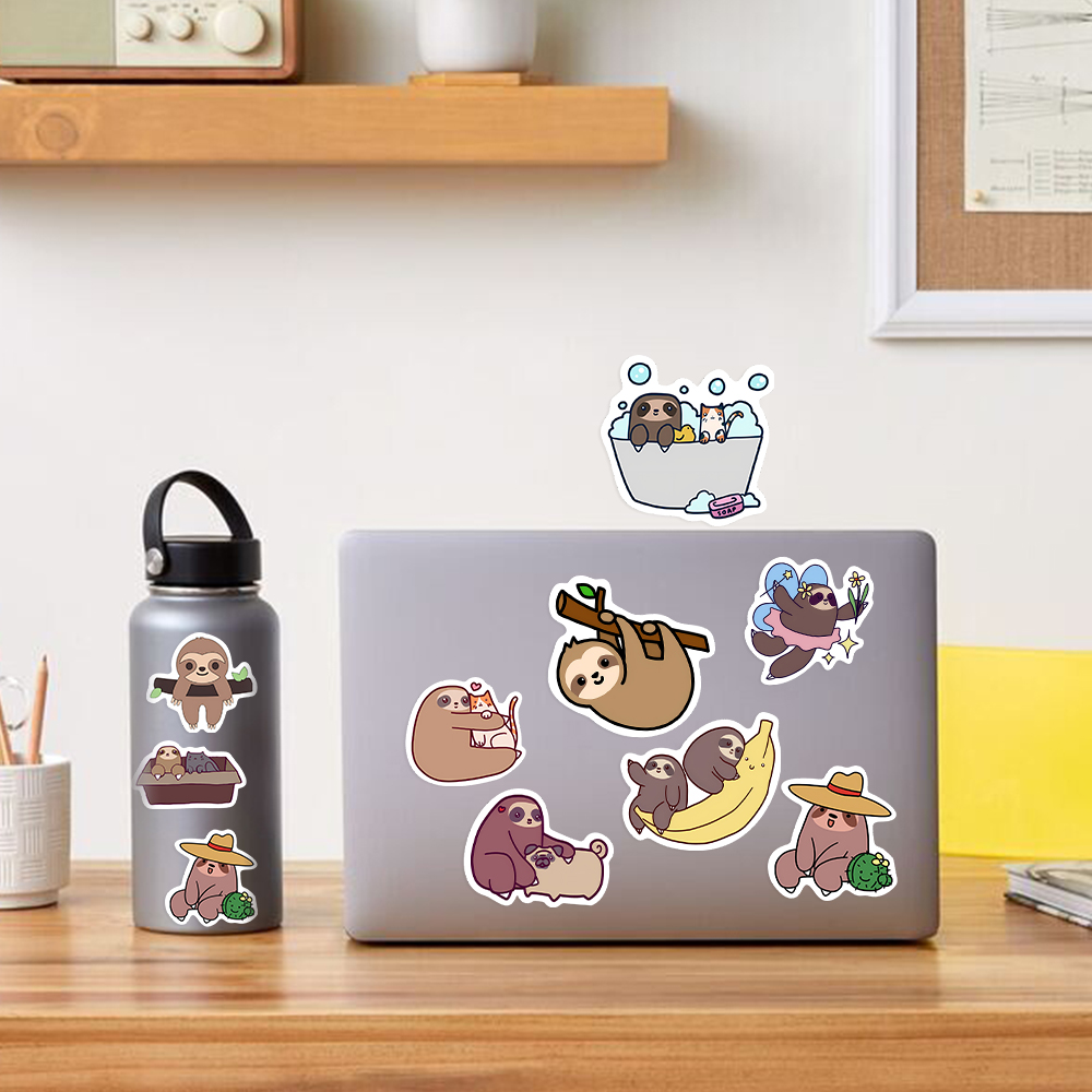 10/25/50PCS Cute Sloth Animal  – Laptop Accessories Girly Bewertung und Preis