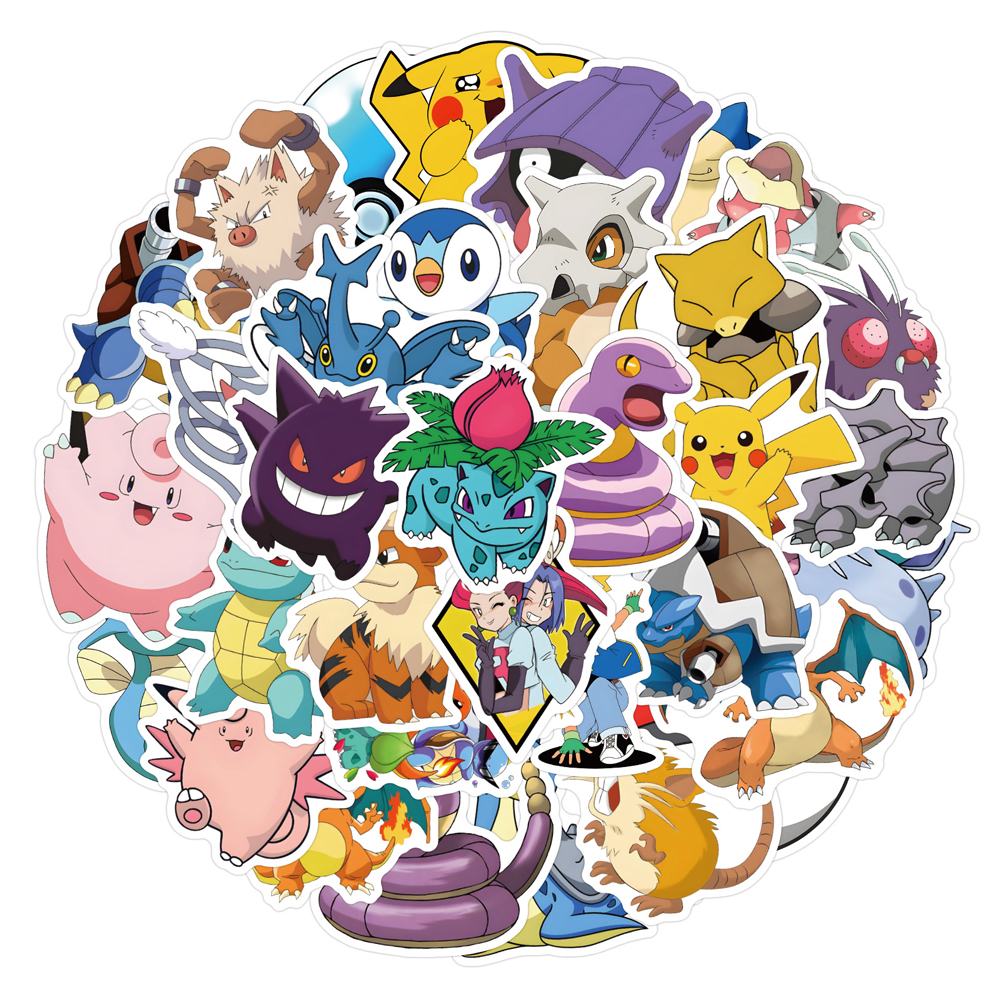 50/60pcs Cute Cartoon Anime Po – Laptop Accessories Kids Bewertung und Preis