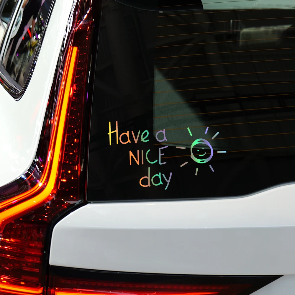 Have A Nice Day Reflective Car – Laptop Accessories To Have Bewertung und Preis