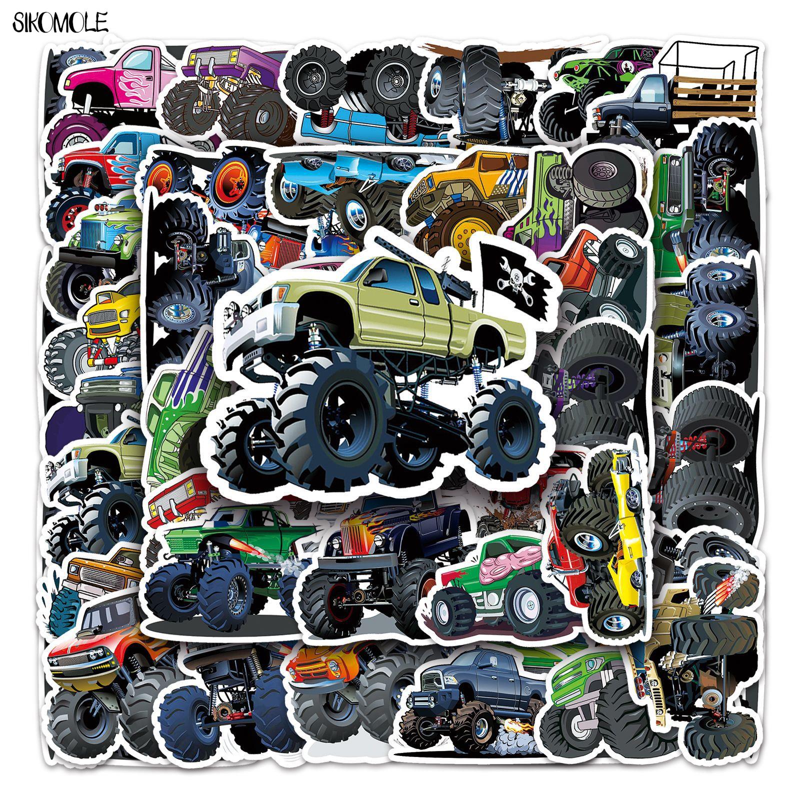10/30/50pcs Cute Monster Truck – Laptop Accessories Kids Bewertung und Preis