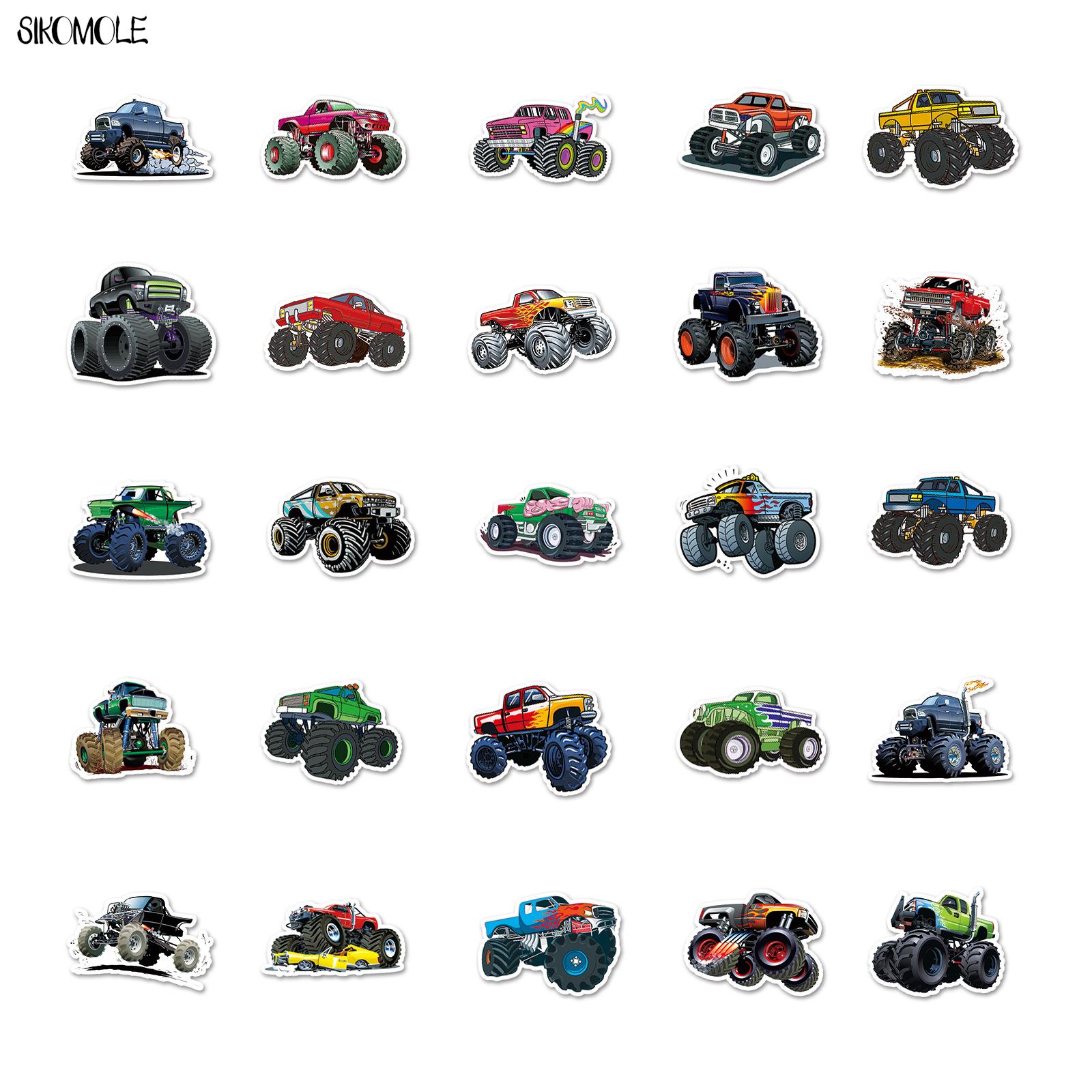 10/30/50pcs Cute Monster Truck – Laptop Accessories Kids Bewertung und Preis